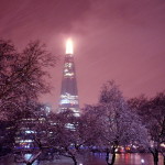 London in snow