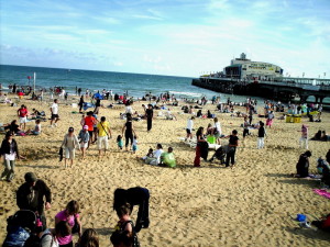 Seven miles of golden sand in Bournemouth
