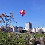 Ballooning over the city of Minsk