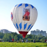 Ballooning over the city of Minsk
